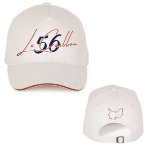 Casquette blanche brodée Le Caillou 56